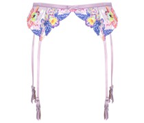Strumpfhalter mit blumiger Stickerei
