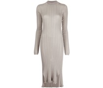 Midikleid aus geripptem Strick
