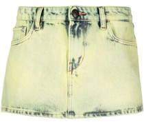 Tief sitzender Jeansrock