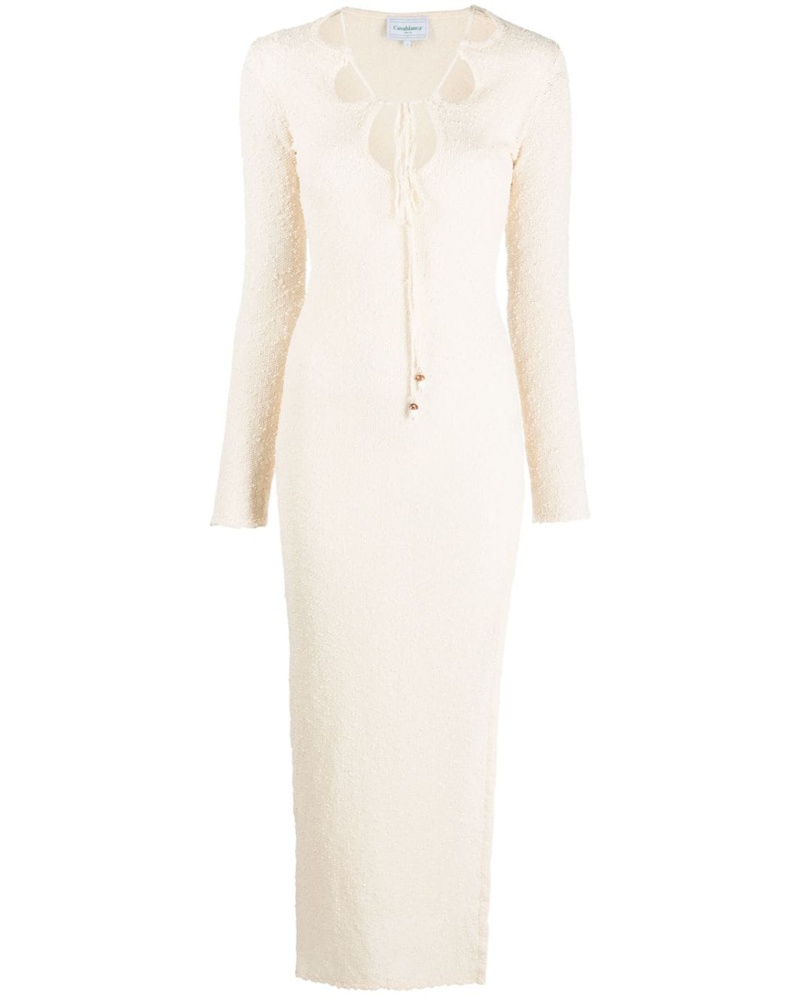 Casablanca Paris Damen Boucle-Kleid mit Cut-Out