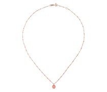 Rotgoldhalskette mit Diamanten