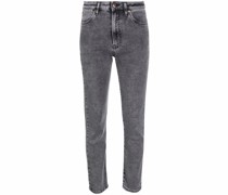 Halbhohe Cropped-Jeans