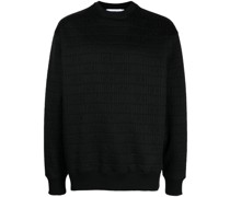Gestrickter Pullover mit Logo