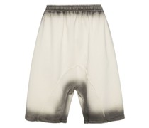 spray-effect cotton shorts