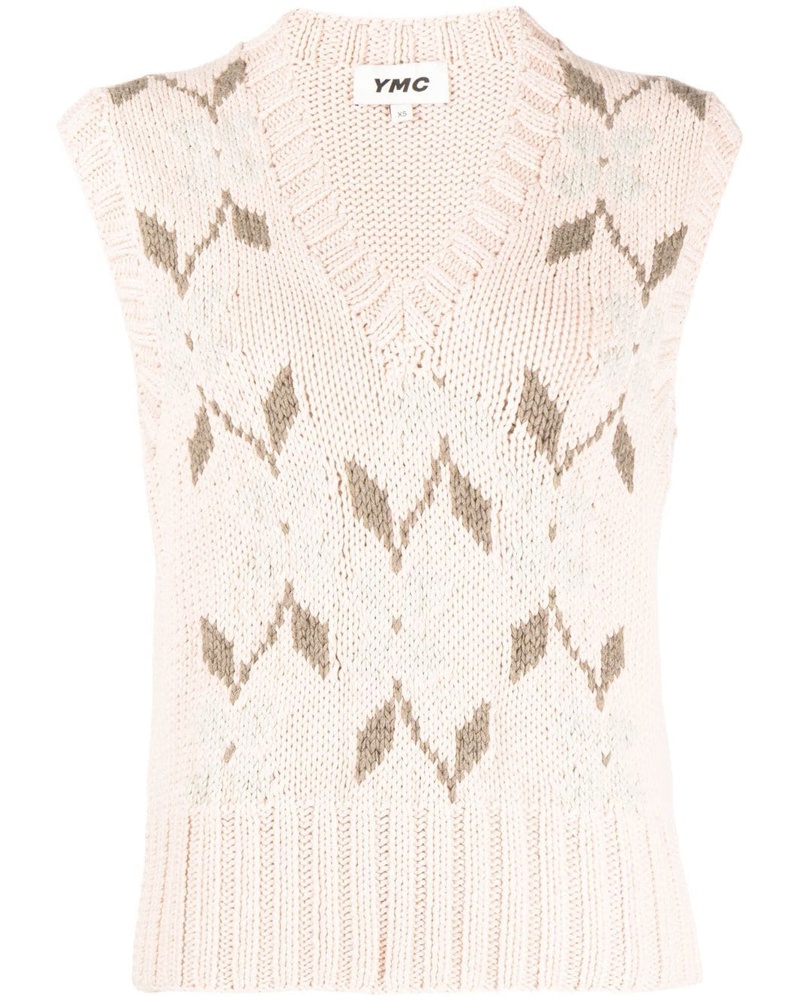 YMC Damen Klassische Strickweste