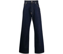 Dunkle Wide-Leg-Jeans