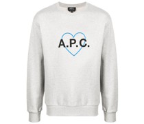 A.P.C. Jules Sweatshirt mit Logo-Print
