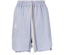 Shorts mit Logo-Stickerei