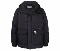 Gefütterte Jacke mit Logo-Patch