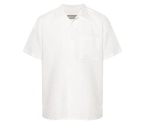 camp-collar linen shirt