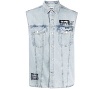 Ärmelloses Jeanshemd