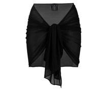 self-tie semi-sheer cover-up