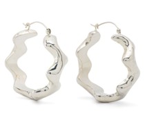 sculpted hoop earrings