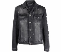 Jeansjacke mit Logo