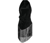 Neckholder-Top mit Fransen