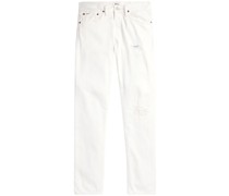 Halbohe Slim-Fit-Jeans im Distressed-Look