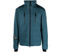 Gefütterte Skijacke mit Logo-Patch