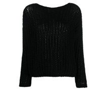 Pullover mit Lochstrickmuster