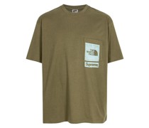 x TNF T-Shirt mit Brusttasche