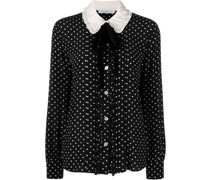Gepunktete Bluse
