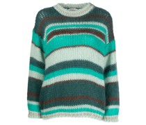 P.A.R.O.S.H. Gestreifter Pullover aus Grobstrick