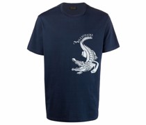 T-Shirt mit Kroko-Effekt