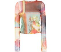 T-Shirt mit Blumen-Print