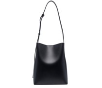 Schultertasche mit Logo-Prägung