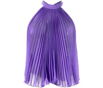 Neckholder-Top mit Falten