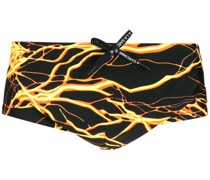 Badehose mit Blitz-Print