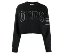 Cropped-Pullover mit Logo