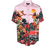 Hemd mit Hawaii-Print