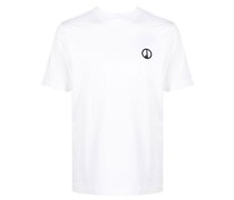 T-Shirt mit Logo-Stickerei