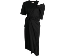 asymmetric cut-out midi dress