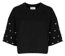 Etui Sweatshirt mit Strass-Logo