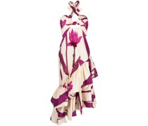 Neckholder-Kleid mit Print