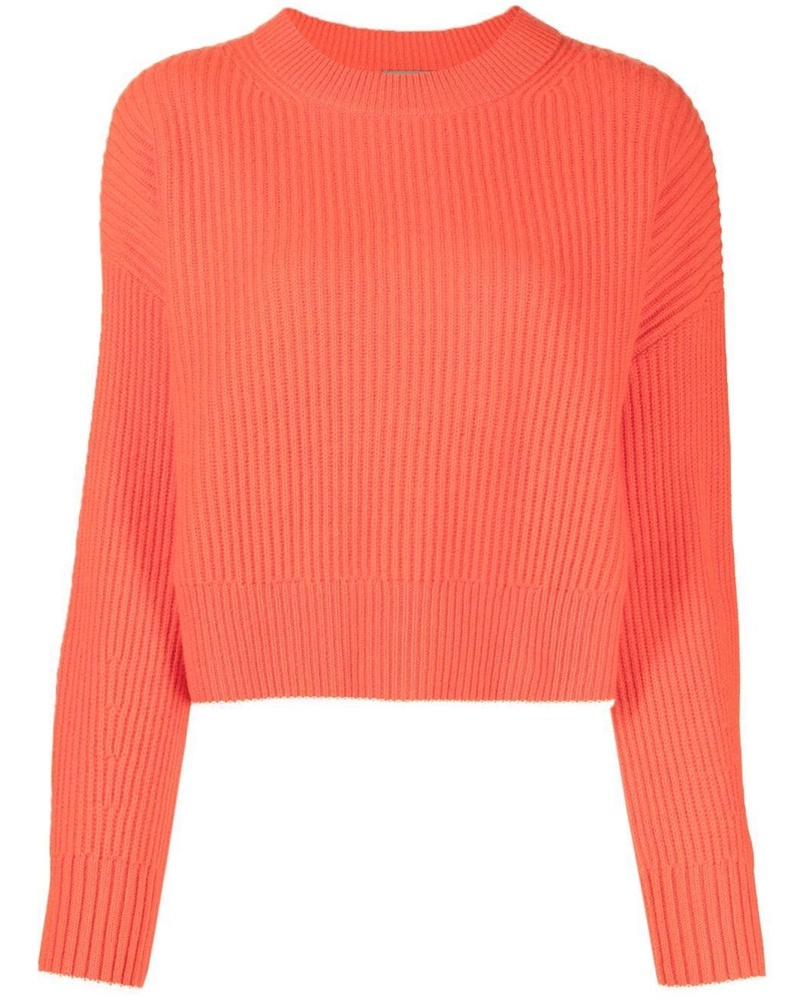 N.Peal Damen Gerippter Kaschmirpullover