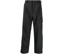 Cropped-Hose mit Falten