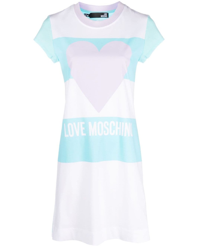 Moschino Damen Minikleid mit Herz-Print