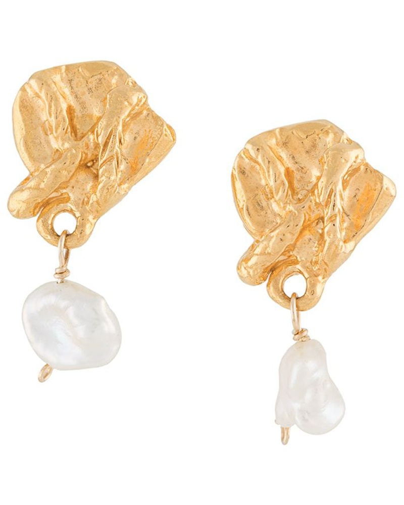 Sparen Sie 1% Damen Schmuck Ohrringe und Ohrmanschetten Alighieri Ohrringe Mit Perlen streaming in Mettallic 