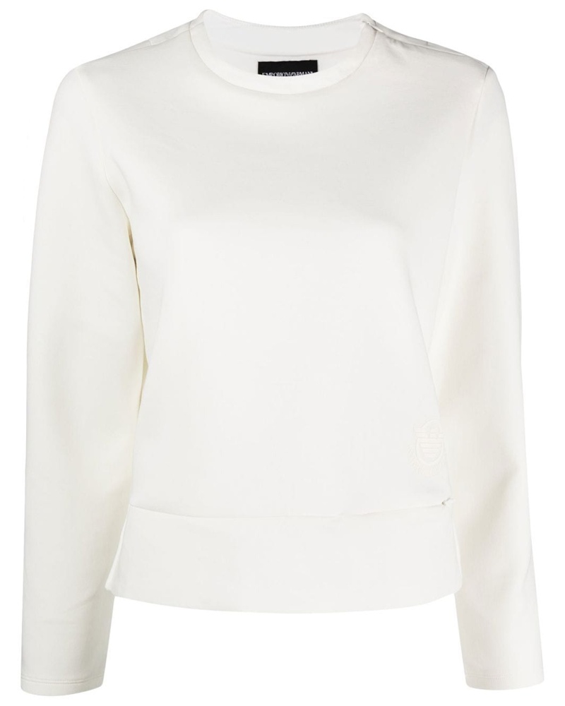 Emporio Armani Damen Sweatshirt mit Rundhalsausschnitt