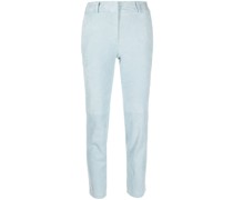 Cropped-Hose aus Lammleder