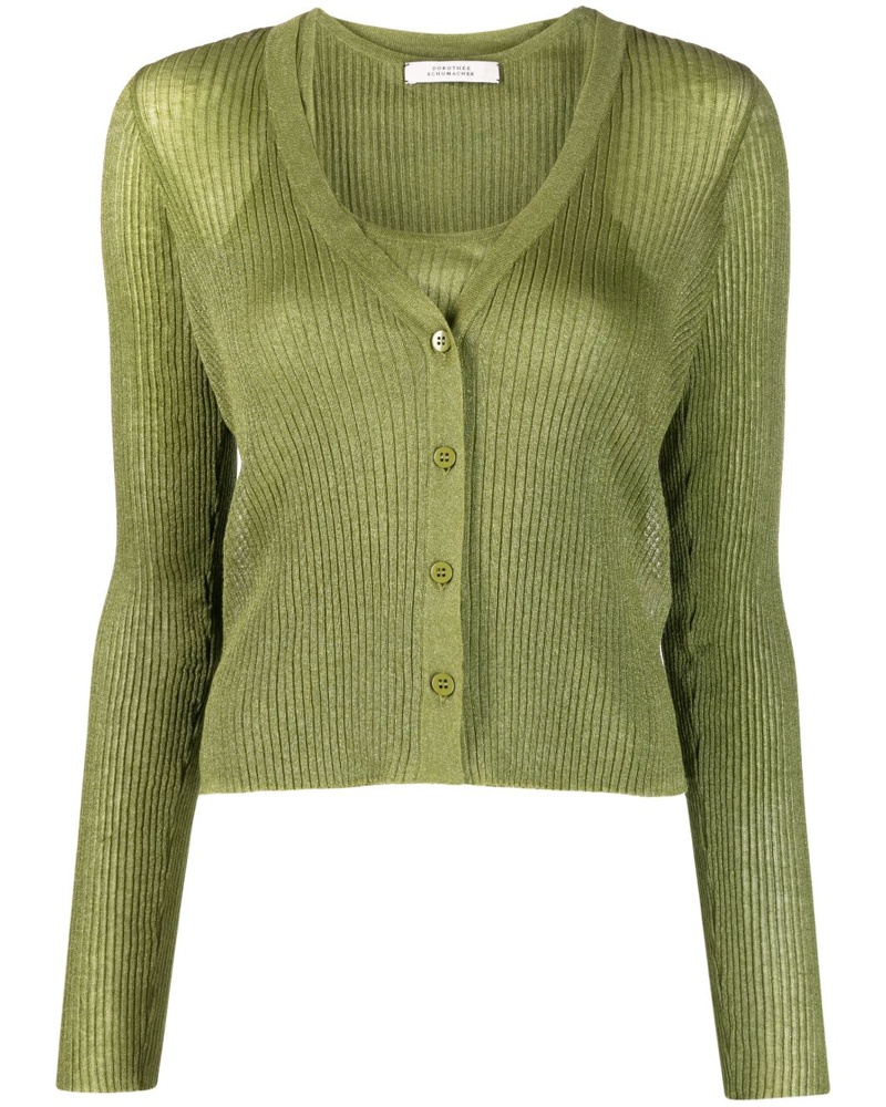 Dorothee Schumacher Damen Gerippter Cardigan