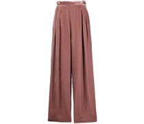 Wide-Leg-Hose mit Falten