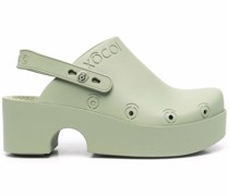 Slingback-Mules mit Plateau 60mm