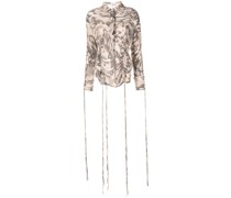 Gerafftes Langarmshirt
