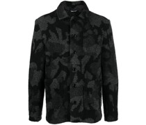 camo-print collared jacket