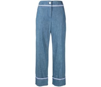 Ausgestellte Cropped-Hose