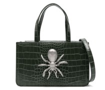 small Spider snakeskin-effect tote bag