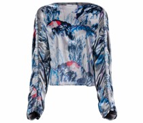 Bluse mit gerafften Details